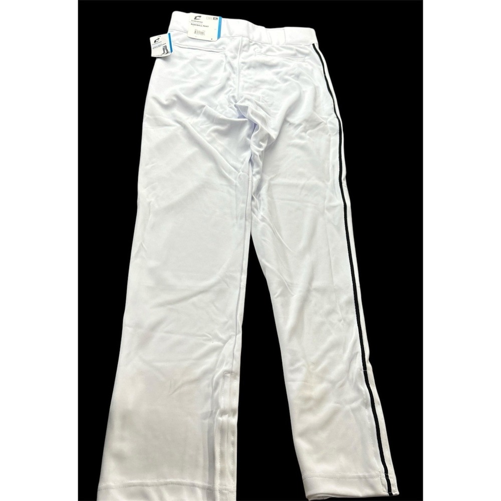 Champro Baseball Pant Youth XL White Black Stripe Triple Crown